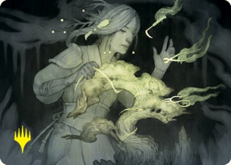 Careful Cultivation Art Card (Gold-Stamped Signature) [Kamigawa: Neon Dynasty Art Series] | Galactic Gamez