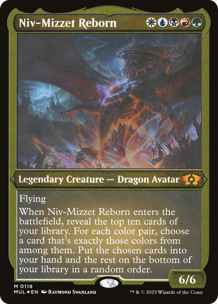 Niv-Mizzet Reborn (Foil Etched) [Multiverse Legends] | Galactic Gamez