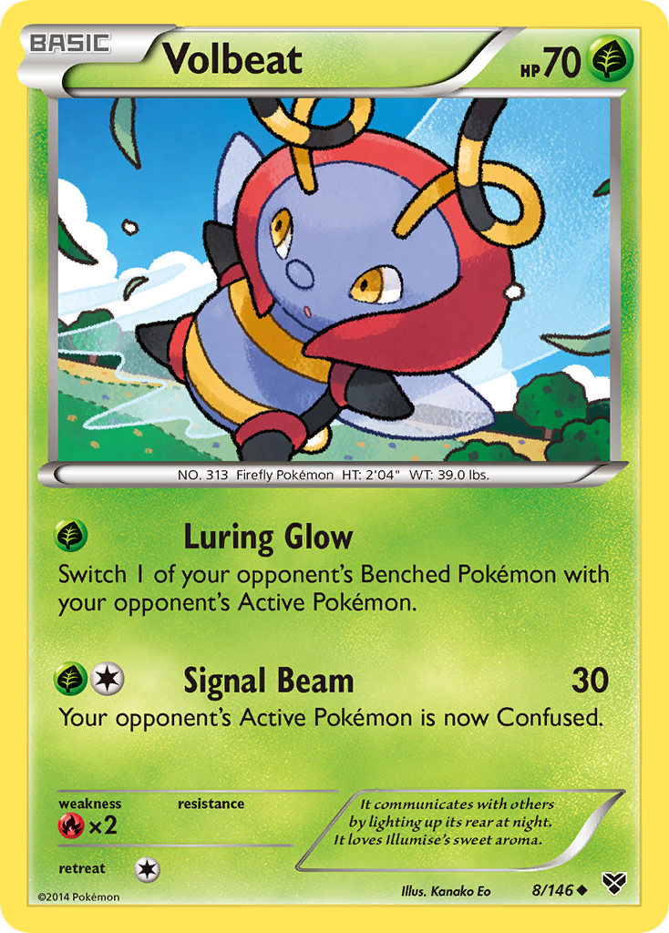 Volbeat (8/146) [XY: Base Set] | Galactic Gamez