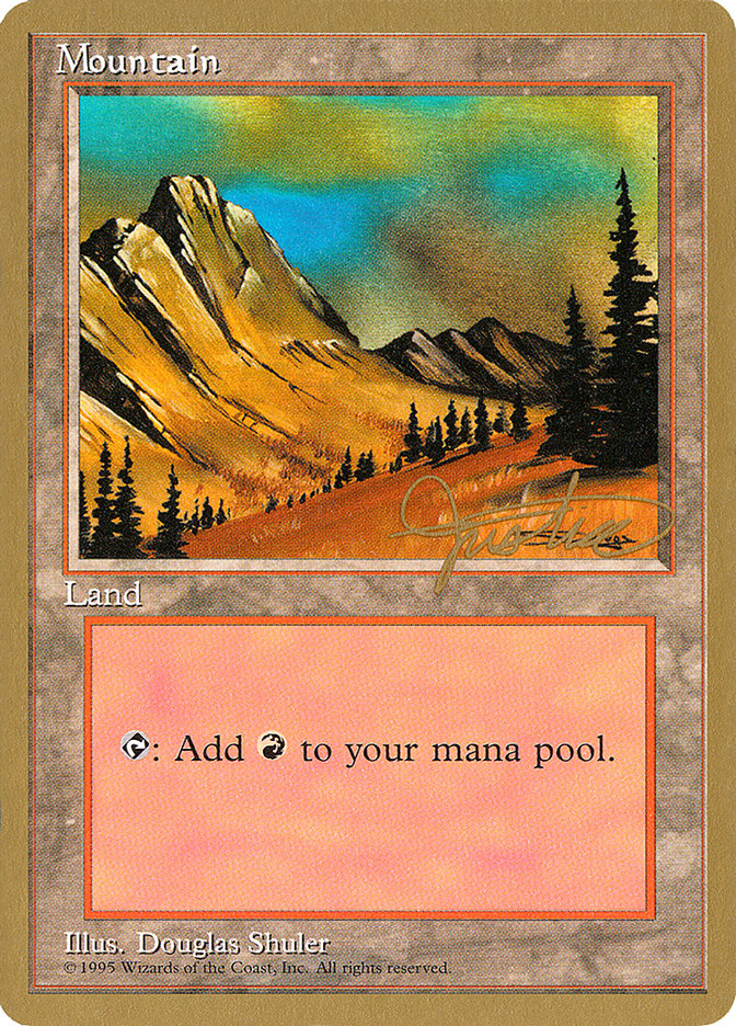 Mountain (mj375) (Mark Justice) [Pro Tour Collector Set] | Galactic Gamez