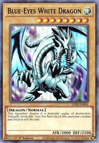 Blue-Eyes White Dragon (Green) [LDS2-EN001] Ultra Rare | Galactic Gamez