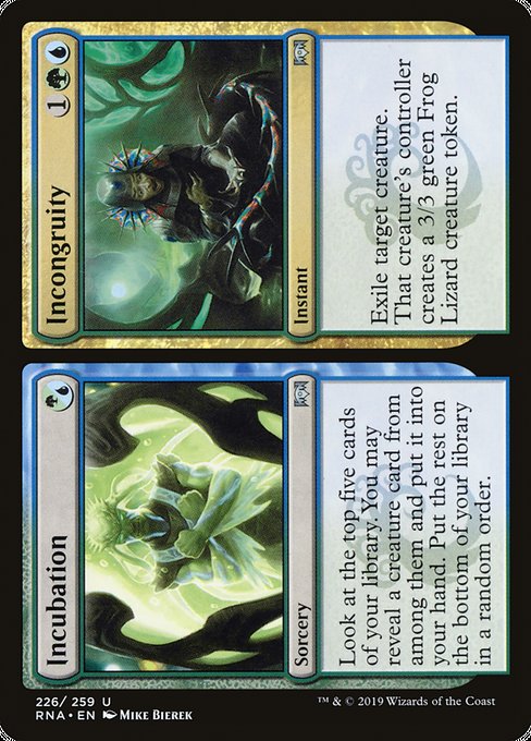 Incubation // Incongruity [Ravnica Allegiance] | Galactic Gamez