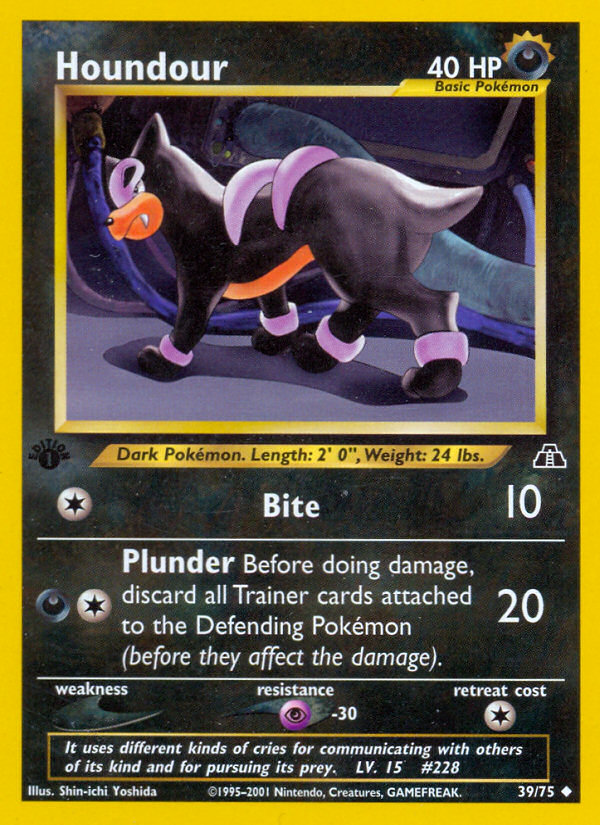 Houndour (39/75) [Neo Discovery 1st Edition] | Galactic Gamez