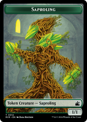 Saproling // Wurm Double-Sided Token [Ravnica Remastered Tokens] | Galactic Gamez