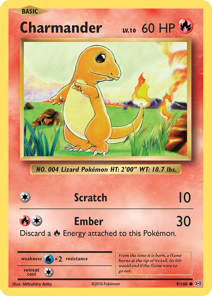 Charmander (9/108) [XY: Evolutions] | Galactic Gamez