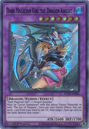 Dark Magician Girl the Dragon Knight (Alternate Art) (Blue) [DLCS-EN006] Ultra Rare | Galactic Gamez