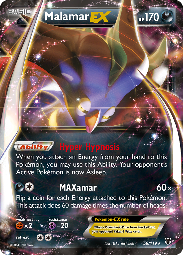 Malamar EX (58/119) [XY: Phantom Forces] | Galactic Gamez