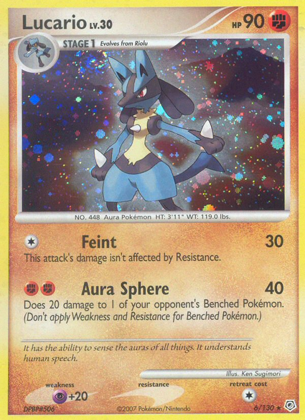 Lucario (6/130) [Diamond & Pearl: Base Set] | Galactic Gamez