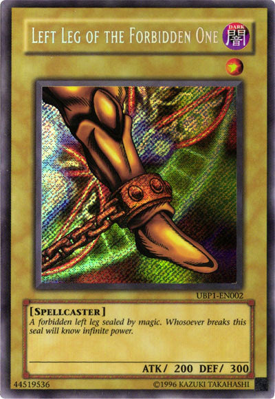 Left Leg of the Forbidden One [UBP1-EN002] Secret Rare | Galactic Gamez