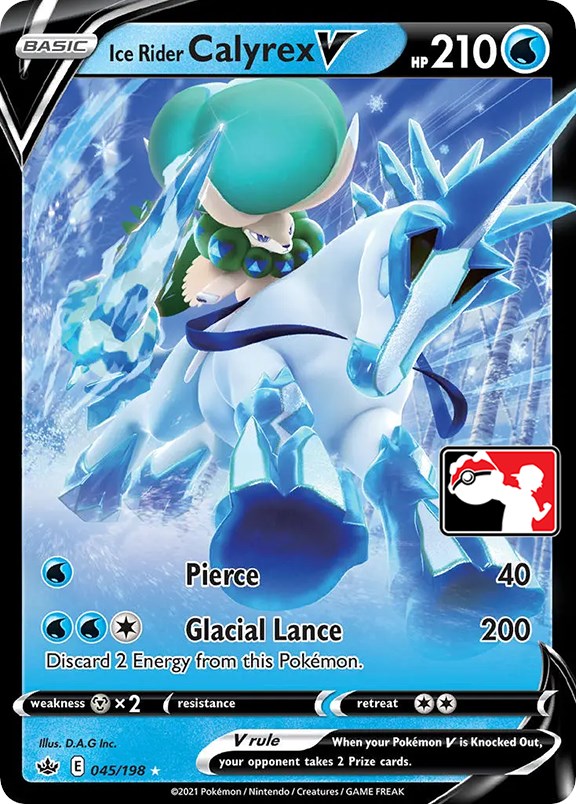 Ice Rider Calyrex V (045/198) [Prize Pack Series One] | Galactic Gamez