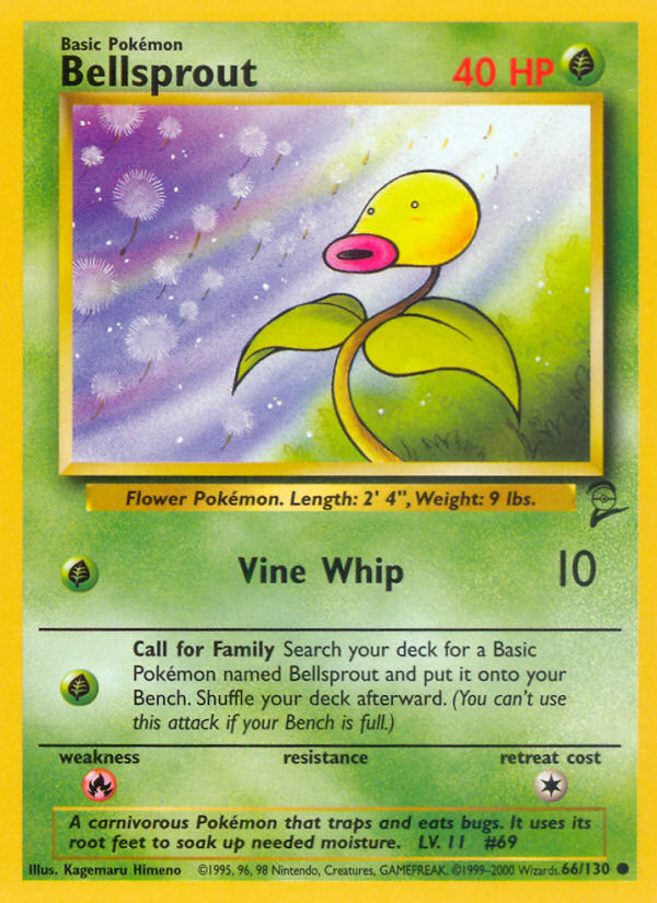 Bellsprout (66/130) [Base Set 2] | Galactic Gamez