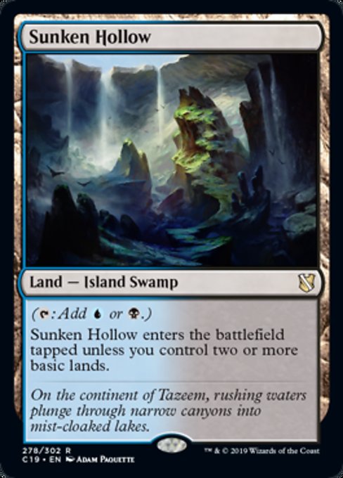 Sunken Hollow [Commander 2019] | Galactic Gamez