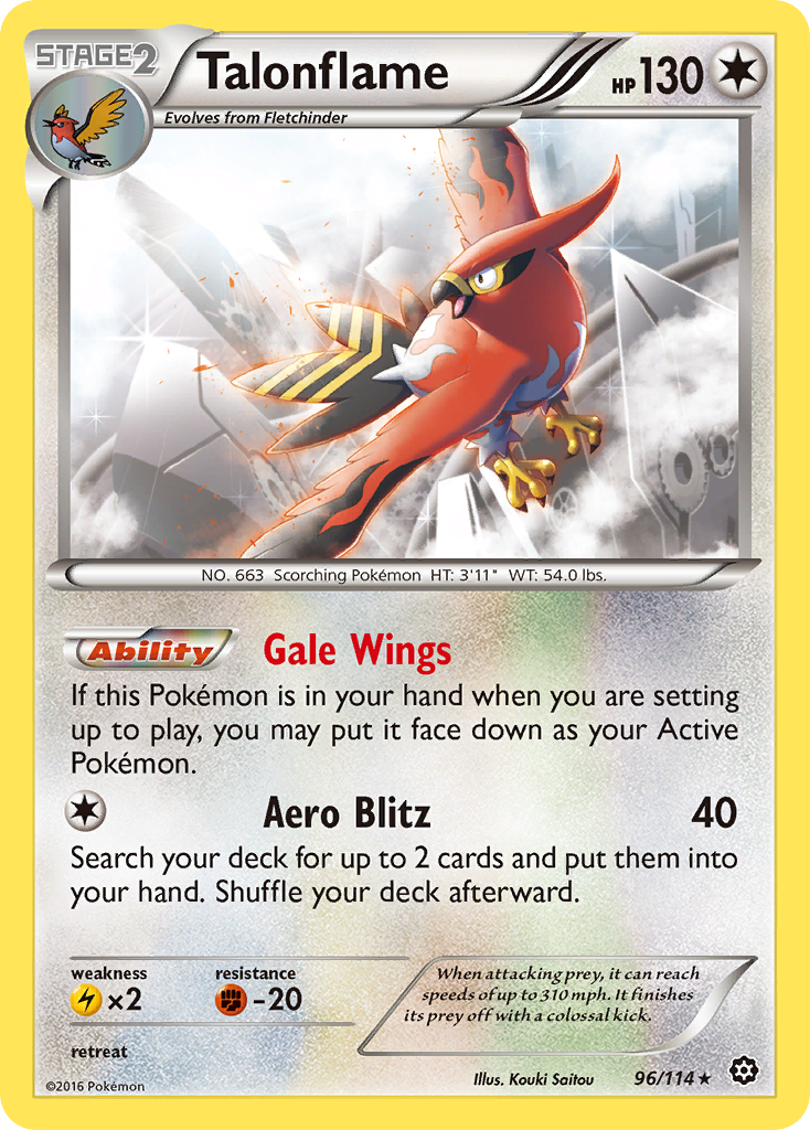 Talonflame (96/114) [XY: Steam Siege] | Galactic Gamez