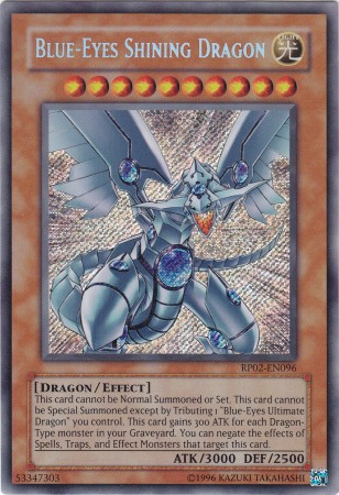 Blue-Eyes Shining Dragon [RP02-EN096] Secret Rare | Galactic Gamez