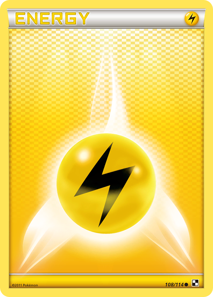 Lightning Energy (108/114) [Black & White: Base Set] | Galactic Gamez