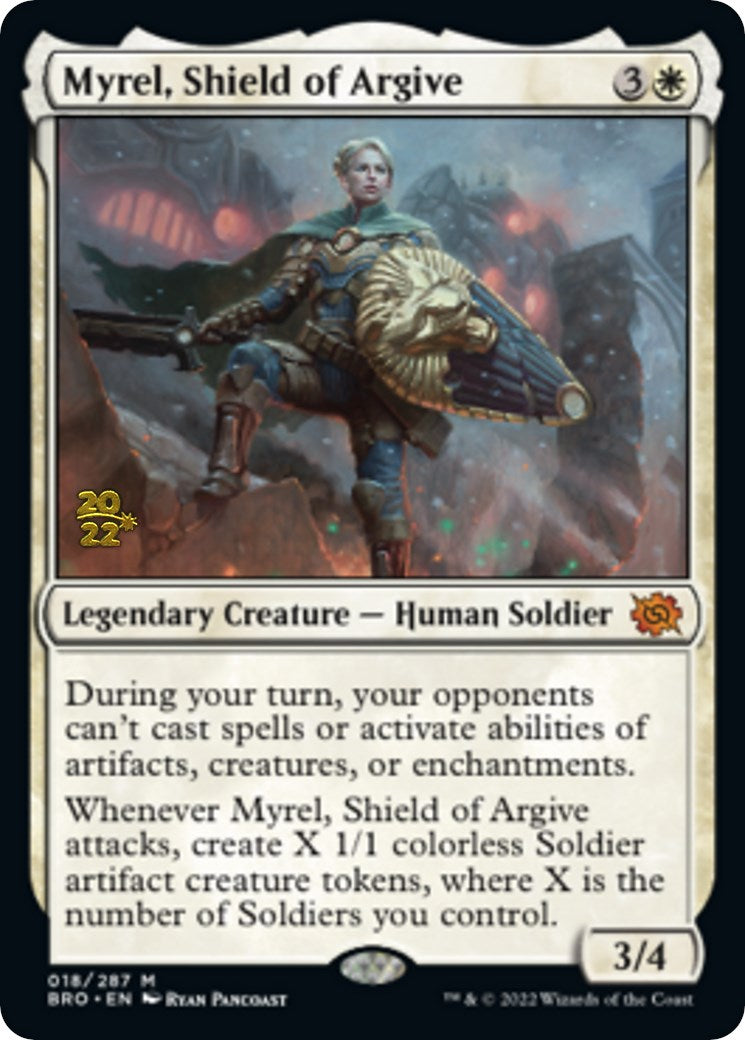 Myrel, Shield of Argive [The Brothers' War: Prerelease Promos] | Galactic Gamez