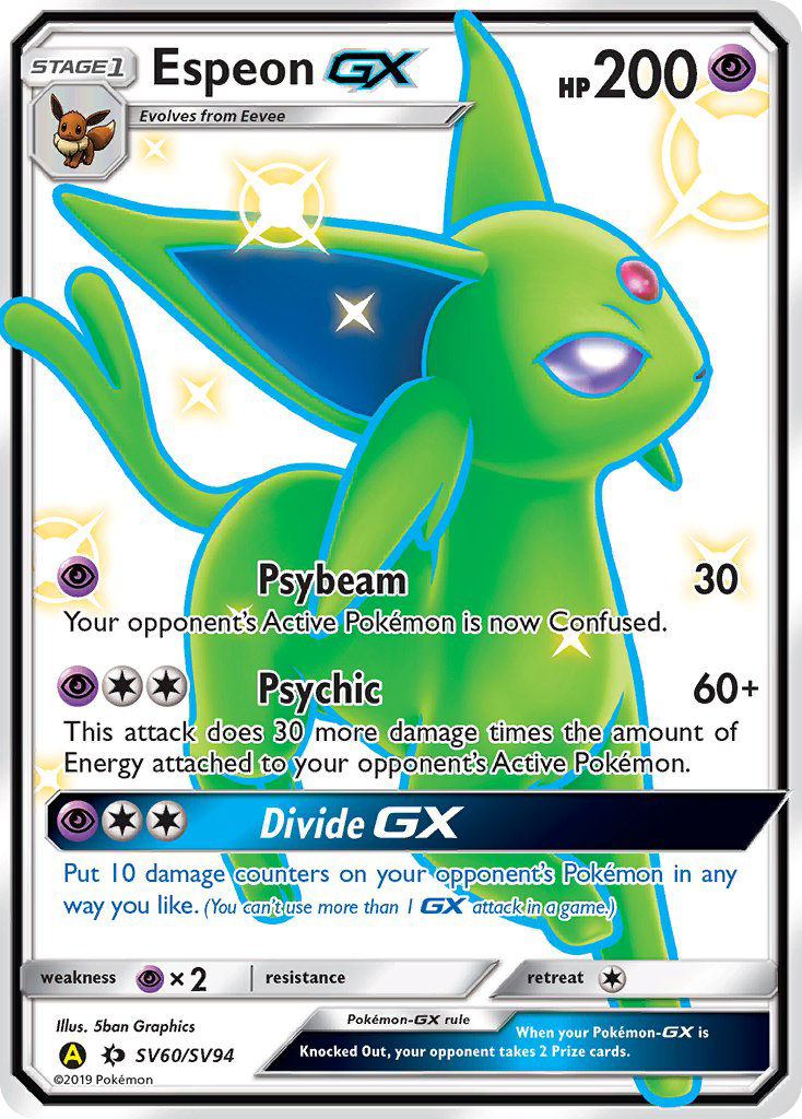 Espeon GX (SV60/SV94) [Sun & Moon: Hidden Fates - Shiny Vault] | Galactic Gamez