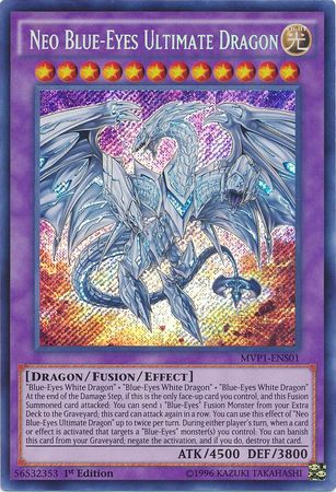 Neo Blue-Eyes Ultimate Dragon [MVP1-ENS01] Secret Rare | Galactic Gamez