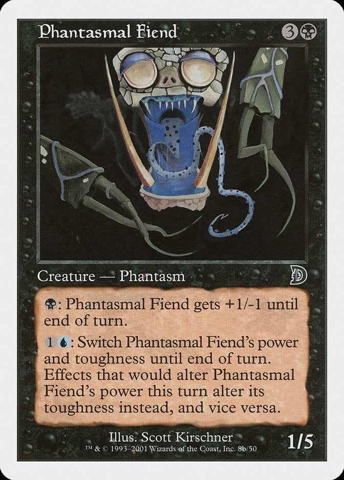 Phantasmal Fiend (Black Background) [Deckmasters] | Galactic Gamez