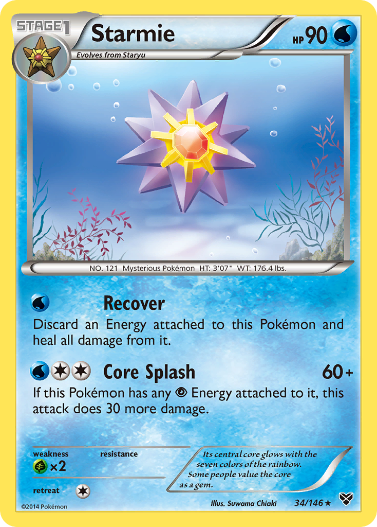 Starmie (34/146) [XY: Base Set] | Galactic Gamez