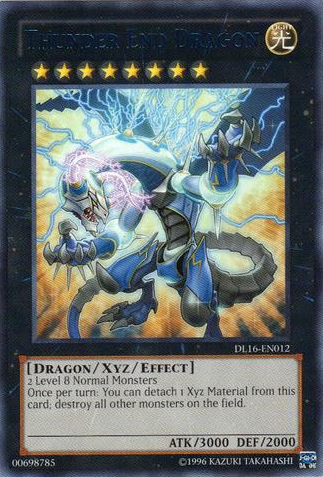 Thunder End Dragon (Blue) [DL16-EN012] Rare | Galactic Gamez