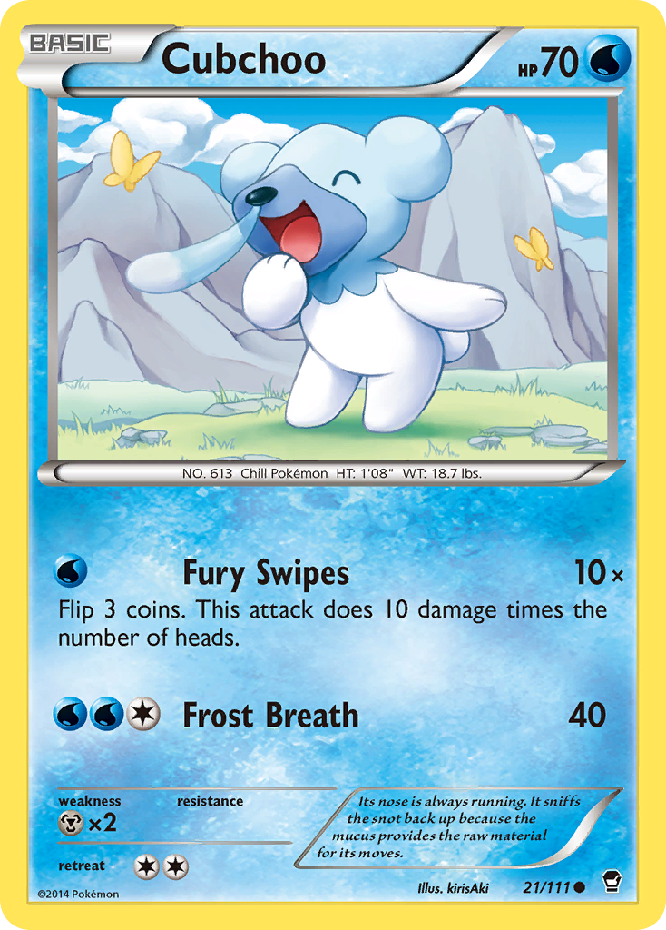 Cubchoo (21/111) [XY: Furious Fists] | Galactic Gamez