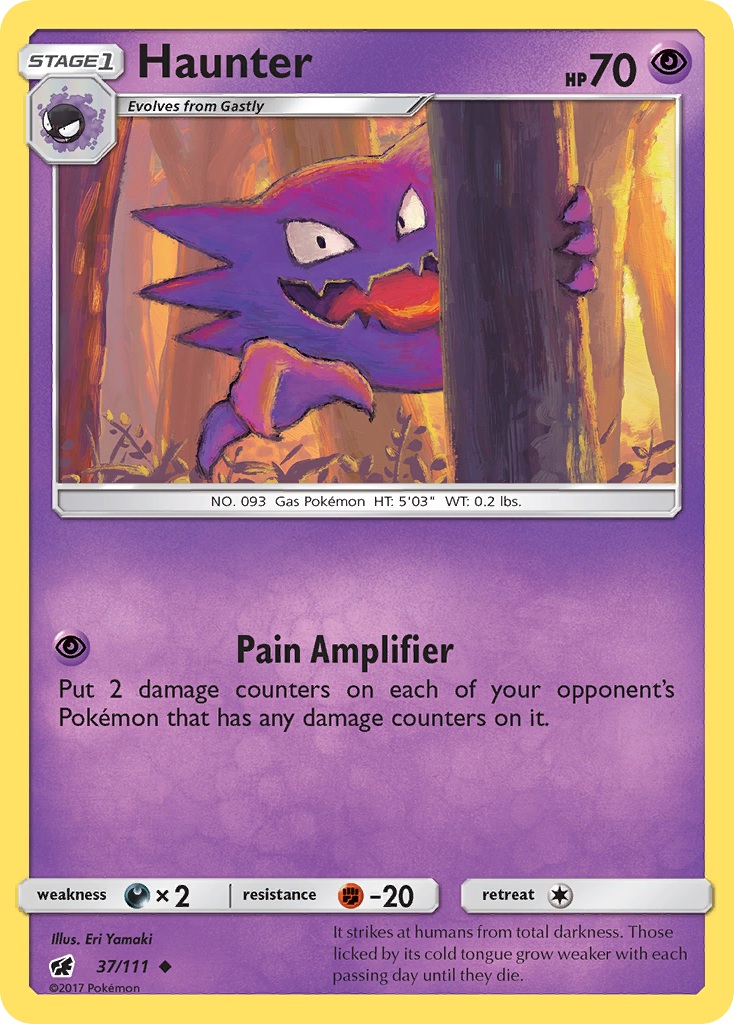 Haunter (37/111) [Sun & Moon: Crimson Invasion] | Galactic Gamez