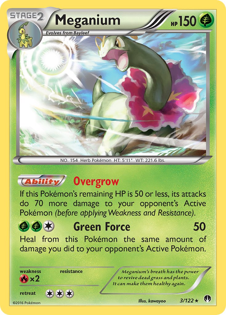 Meganium (3/122) (Cosmos Holo) (Blister Exclusive) [XY: BREAKpoint] | Galactic Gamez