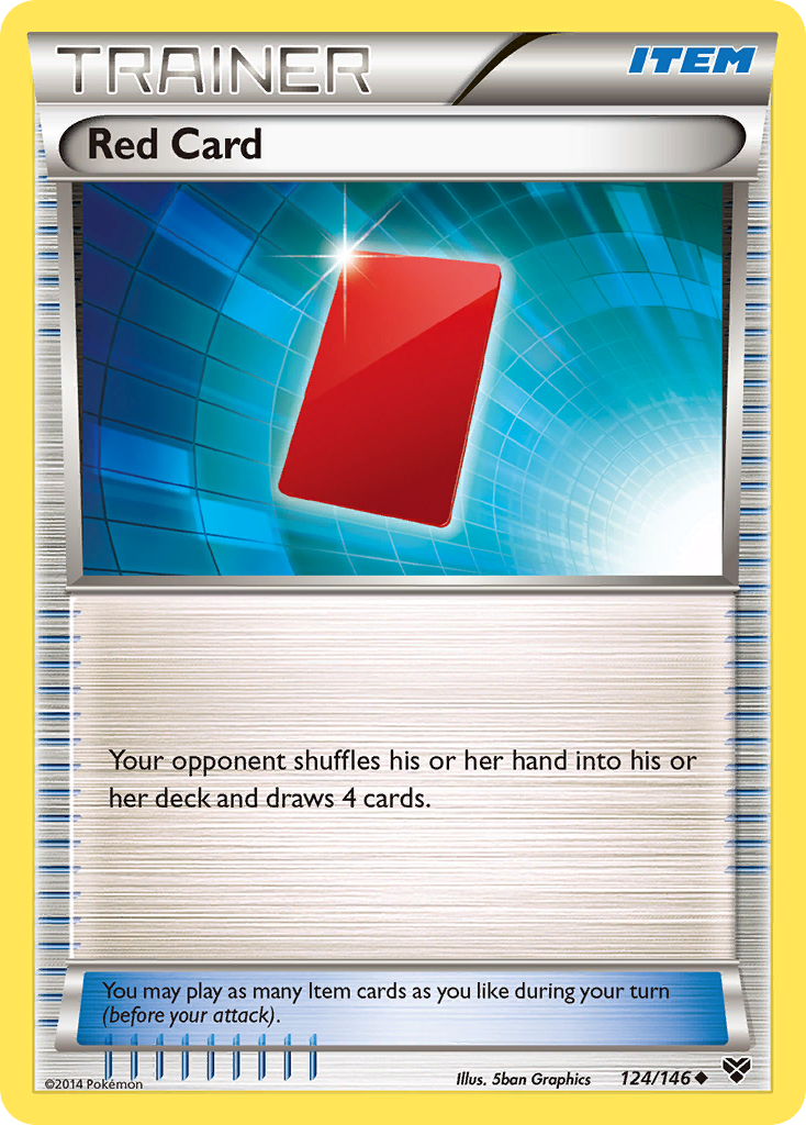 Red Card (124/146) [XY: Base Set] | Galactic Gamez