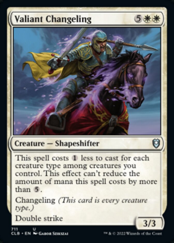 Valiant Changeling [Commander Legends: Battle for Baldur's Gate] | Galactic Gamez