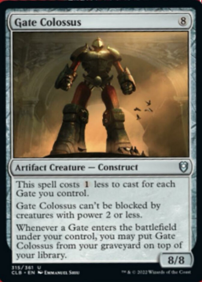 Gate Colossus [Commander Legends: Battle for Baldur's Gate] | Galactic Gamez