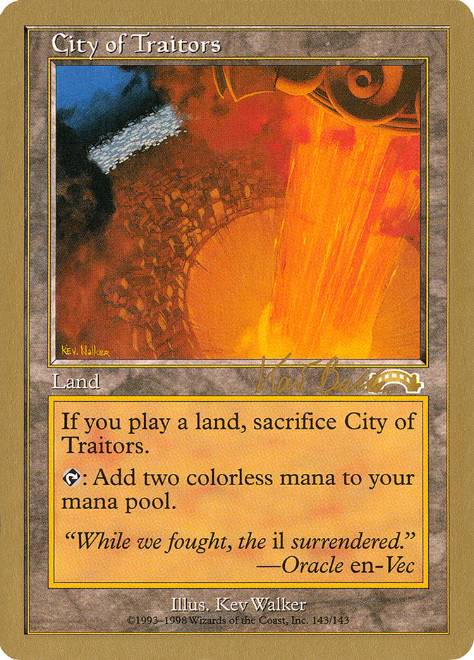 City of Traitors (Kai Budde) [World Championship Decks 1999] | Galactic Gamez