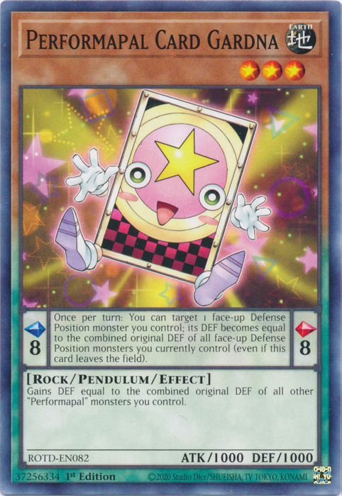 Performapal Card Gardna [ROTD-EN082] Common | Galactic Gamez