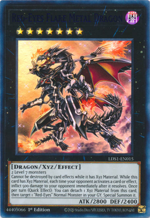 Red-Eyes Flare Metal Dragon (Blue) [LDS1-EN015] Ultra Rare | Galactic Gamez