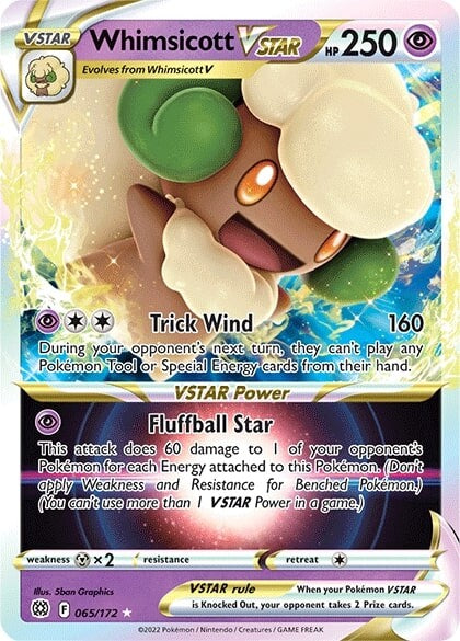 Whimsicott VSTAR (065/172) [Sword & Shield: Brilliant Stars] | Galactic Gamez