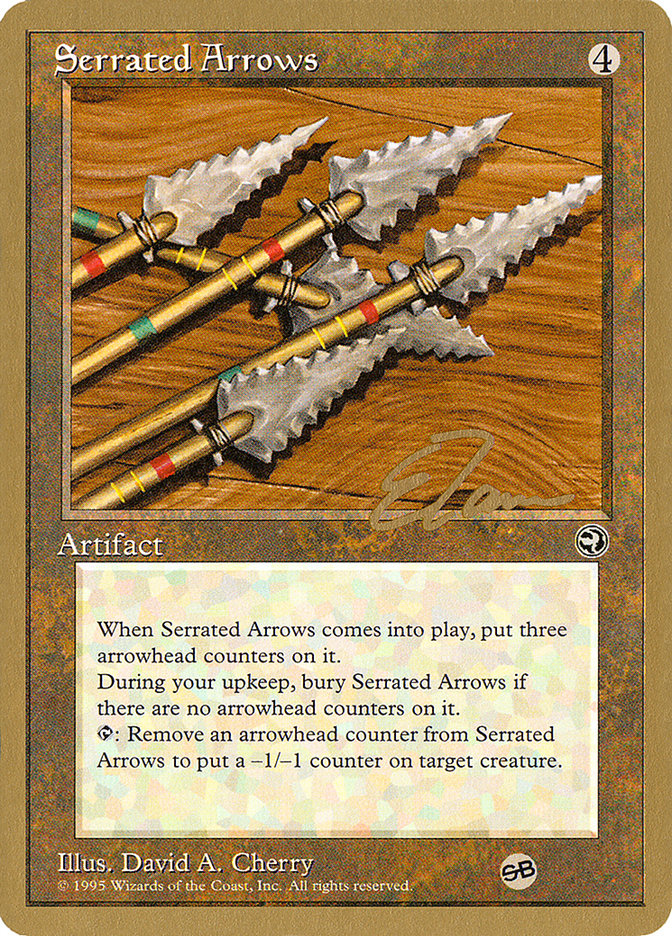 Serrated Arrows (Eric Tam) (SB) [Pro Tour Collector Set] | Galactic Gamez