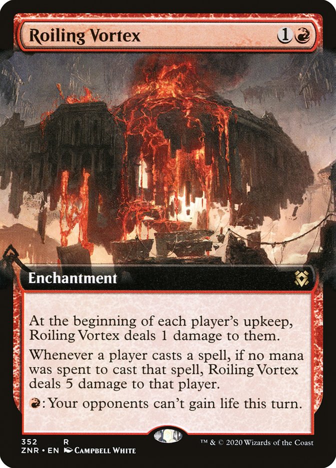 Roiling Vortex (Extended Art) [Zendikar Rising] | Galactic Gamez