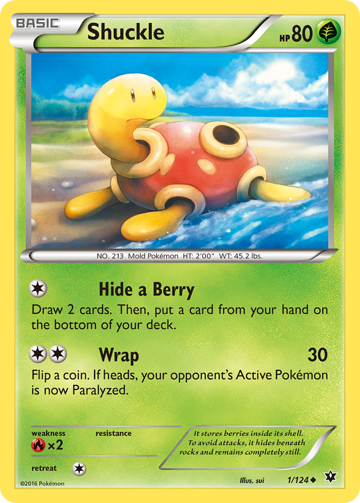 Shuckle (1/124) [XY: Fates Collide] | Galactic Gamez