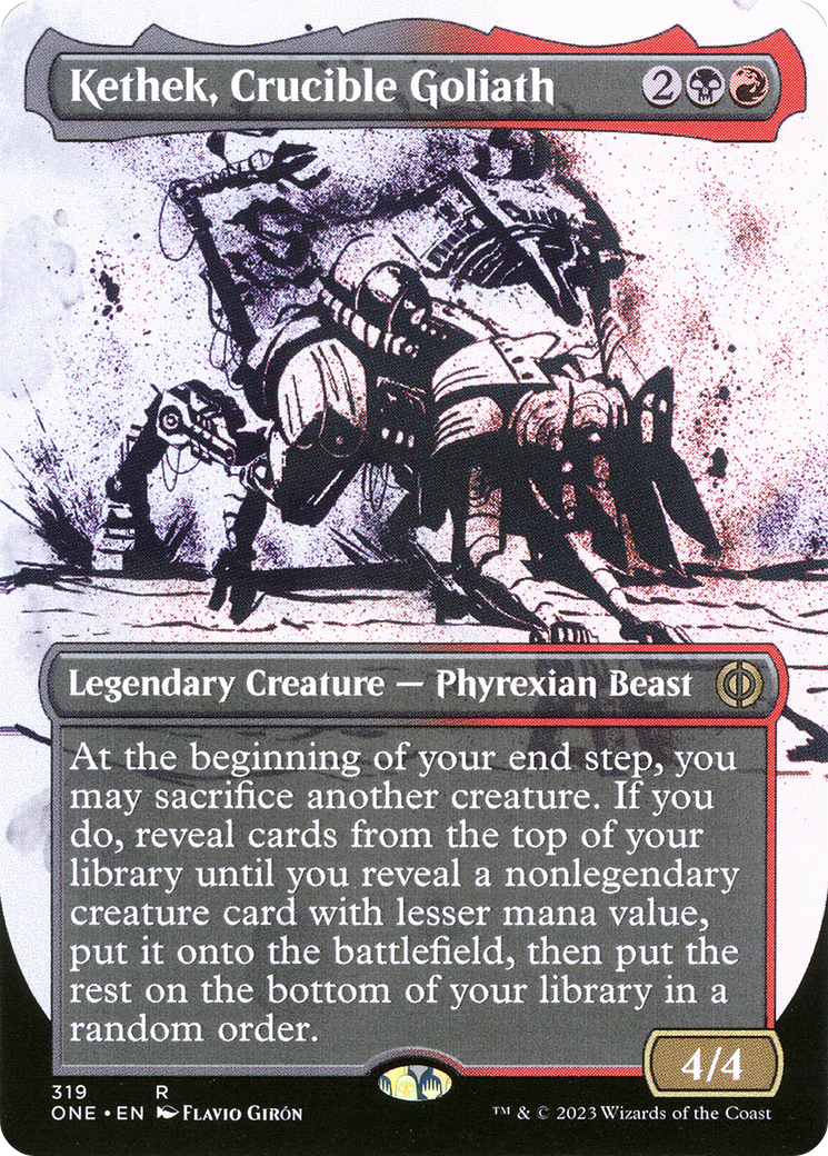 Kethek, Crucible Goliath (Borderless Ichor) [Phyrexia: All Will Be One] | Galactic Gamez