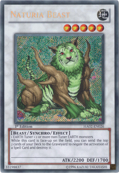 Naturia Beast [HA02-EN026] Secret Rare | Galactic Gamez