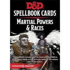 Spellbook Cards Martial Powers & Races | Galactic Gamez