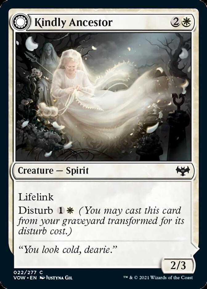 Kindly Ancestor // Ancestor's Embrace [Innistrad: Crimson Vow] | Galactic Gamez