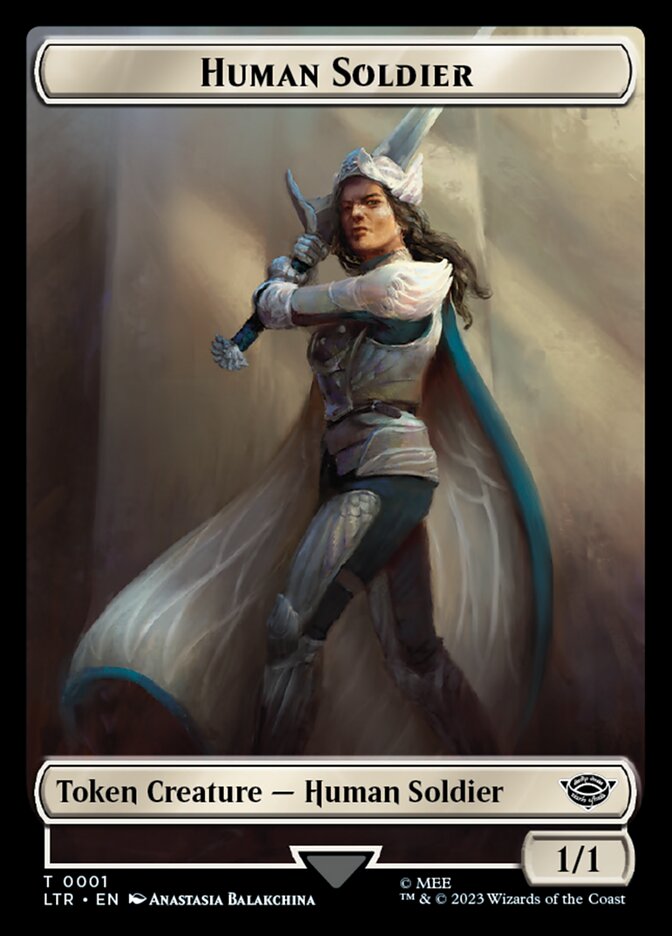 Human Soldier Token (01) [The Lord of the Rings: Tales of Middle-Earth Tokens] | Galactic Gamez