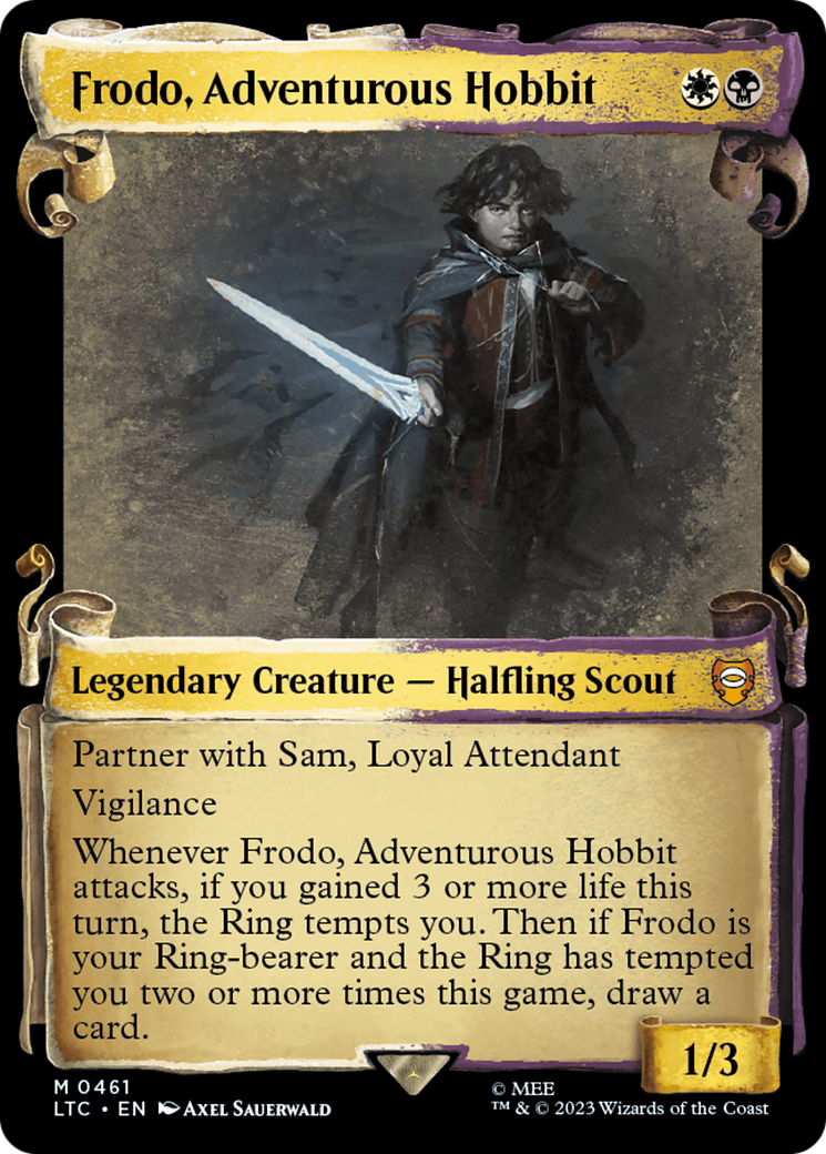 Frodo, Adventurous Hobbit [The Lord of the Rings: Tales of Middle-Earth Commander Showcase Scrolls] | Galactic Gamez