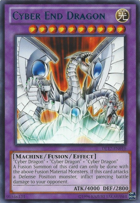 Cyber End Dragon (Blue) [DL17-EN010] Rare | Galactic Gamez