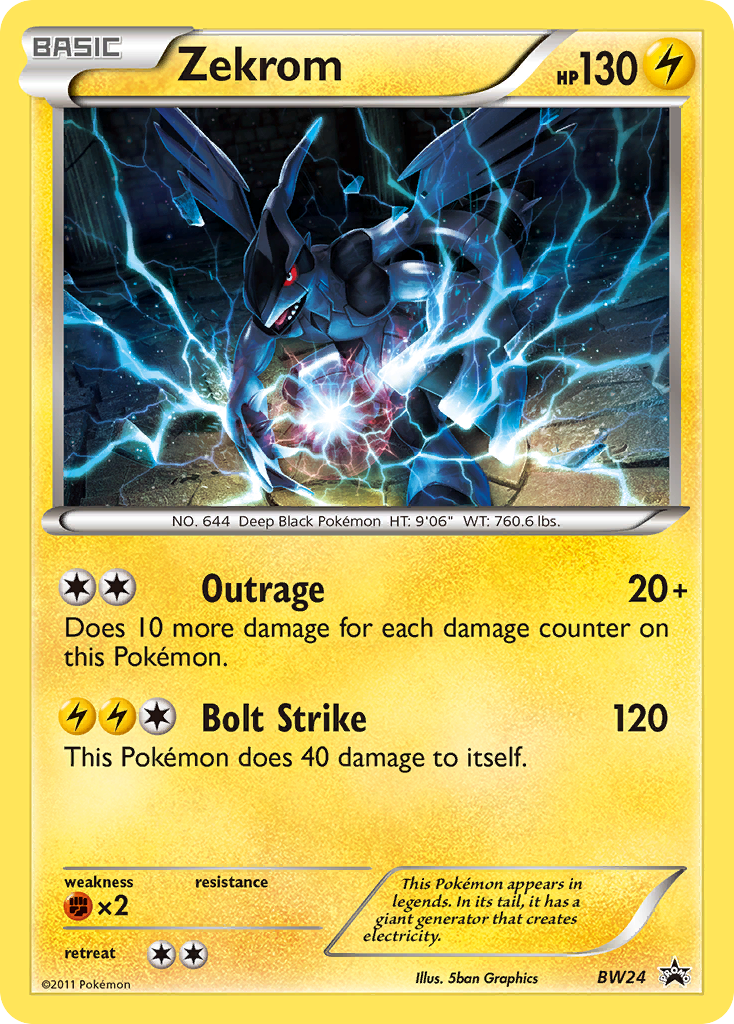 Zekrom (BW24) [Black & White: Black Star Promos] | Galactic Gamez