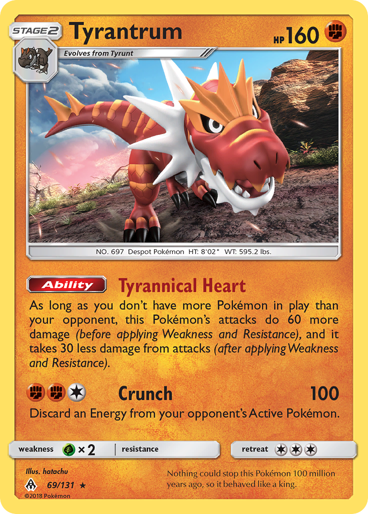 Tyrantrum (69/131) [Sun & Moon: Forbidden Light] | Galactic Gamez