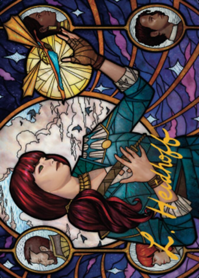 Jhoira, Ageless Innovator Art Card (Gold-Stamped Signature) [Dominaria United Art Series] | Galactic Gamez