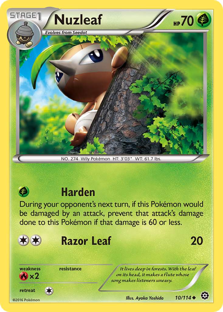 Nuzleaf (10/114) [XY: Steam Siege] | Galactic Gamez