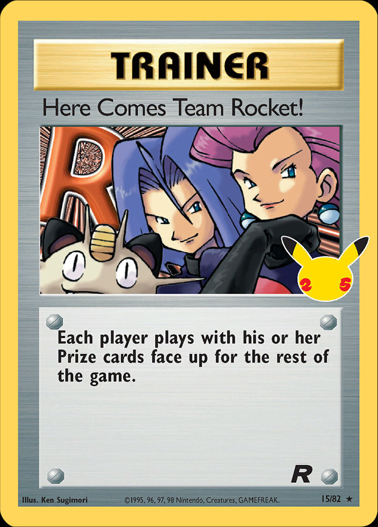 Here Comes Team Rocket! (15/82) [Celebrations: 25th Anniversary - Classic Collection] | Galactic Gamez